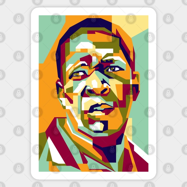 Abstract Geometric John Coltrane in WPAP Sticker by smd90